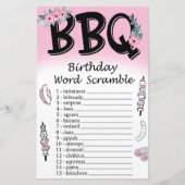 BQ Birthday Word Scramble Game (Voorkant)