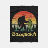Bquatch B Fishing Humor Bigfoot Ufo Sasquatch Fleece Deken (Voorkant)