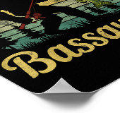 Bquatch B Fishing Humor Bigfoot Ufo Sasquatch Poster (Hoek)