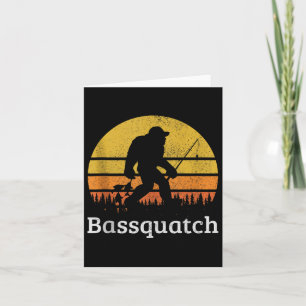 Bquatch Funny B Vist Sasquatch Bigfoot Vintage Kaart