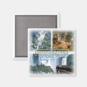 BR0120 Amerika, Brazilië, Iguazu herfsten, Koelkas Magneet (Voorkant / Achterkant)