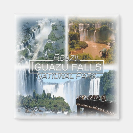 BR0120 Amerika, Brazilië, Iguazu herfsten, Koelkas Magneet (Voorkant)