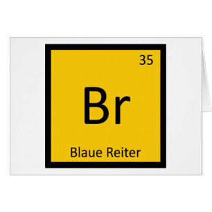Br - Blaue Reiter Kunst Chemie Periodiek Systeem