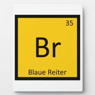 Br - Blaue Reiter Kunst Chemie Periodiek Systeem Fotoplaat