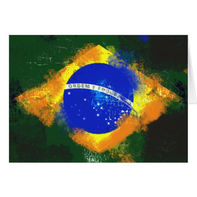 BR Brasil braziliaanse vlag (Voorkant Horizontaal)