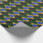 BR Brasil braziliaanse vlag Cadeaupapier (Hoek)