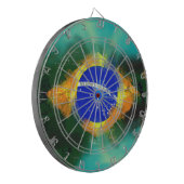 BR Brasil braziliaanse vlag Dartbord (Voorkant Links)