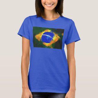 BR Brasil braziliaanse vlag T-shirt