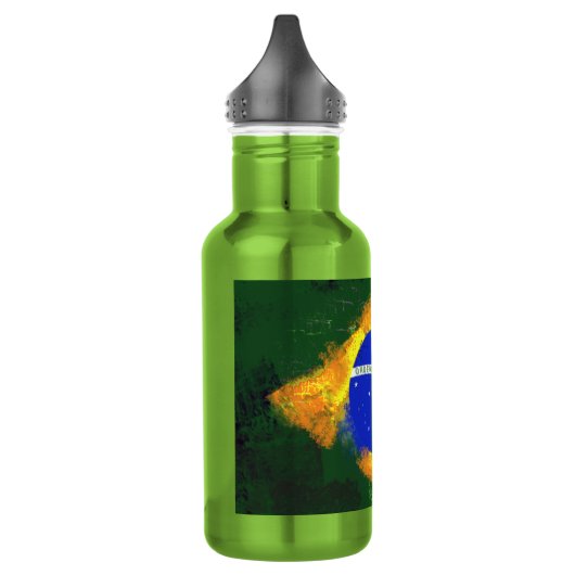 BR Brasil braziliaanse vlag Waterfles (Links)
