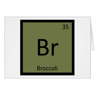 Br - Broccoli Plantaardige chemie Periodieke Tabel