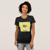 Br - Bronte Grappig Chemie Element Symbool T-Shirt (Voorkant volledig)