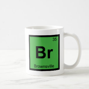 Br - Brownsville Texas Scheikunde Periodiek Systee Koffiemok