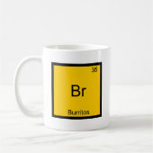 Br - Burritos Chemistry Element Symbol Funny Koffiemok (Links)