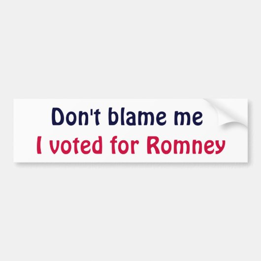 BR. Geef me geen Bumpersticker de schuld (Voorkant)