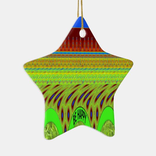 Br Happy have a nice Day Keramisch Ornament (Rechts)