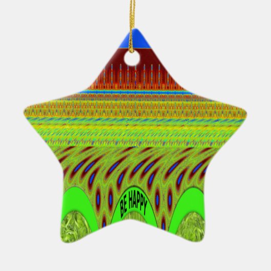 Br Happy have a nice Day Keramisch Ornament (Voorkant)