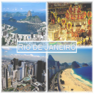 BR Rio de Janeiro - strand Botafogo - Carnival - Sticker
