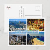 BR Rio de Janeiro - strand van Botafogo - Carnival Briefkaart (Voorkant / Achterkant)