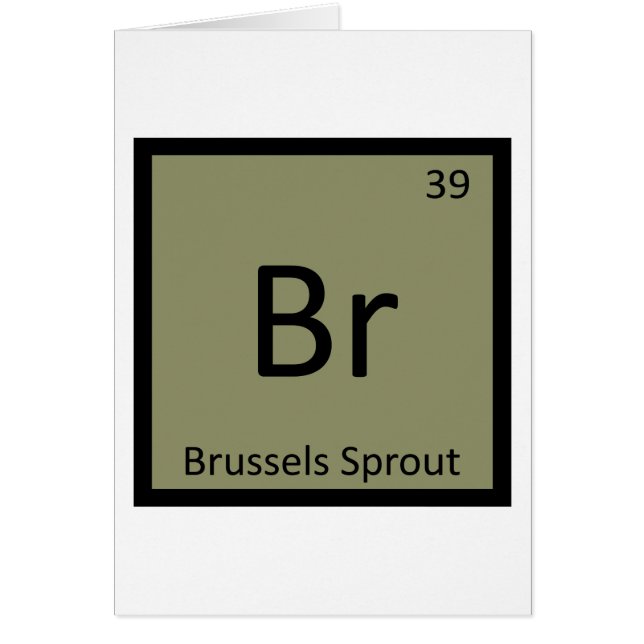 Br - Spruitjes Groente Chemie Symbool (Voorkant)