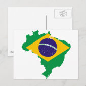 BR van Brazilië Briefkaart (Voorkant / Achterkant)