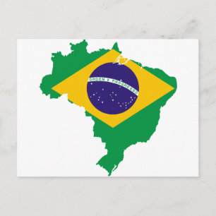 BR van Brazilië Briefkaart