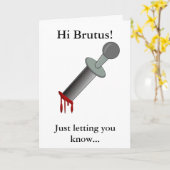 BR Wenskaart hallo Brutus! Kaart (Gele Bloem)