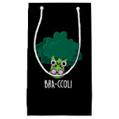 Bra-ccoli Funny Veggie Broccoli Bra Pun Dark BG Klein Cadeauzakje (Voorkant)