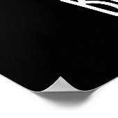 Bra-ccoli Funny Veggie Broccoli Bra Pun Dark BG Poster (Hoek)