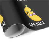 Bra-nana Funny Banana Bra Pun Dark BG Cadeaupapier (Rol Hoek)
