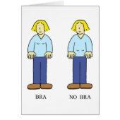 Bra No Bra Aging Humor Cartoon (Voorkant)