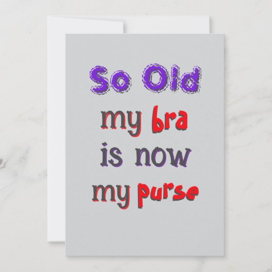 Bra wordt uitnodiging voor portemonnee (Voorkant)