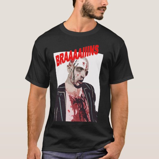 Braaaaiins Zombie shirt (Voorkant)