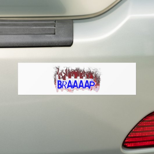 Braaaap Bumpersticker (Op auto)