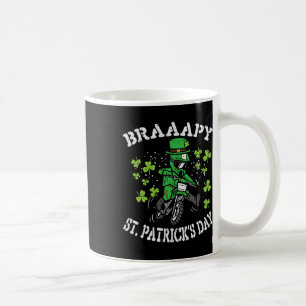 Braaapy St. Patrick's Day Motocross Dirt Bike Mann Koffiemok