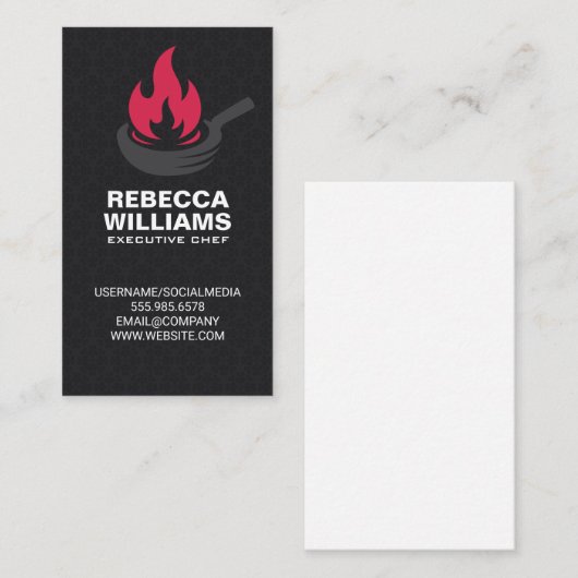 braadpan | Flame Logo Visitekaartje (Voorkant / Achterkant)