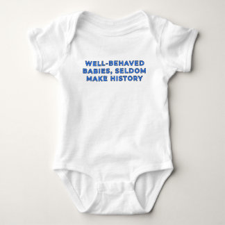 Braaf gedragende baby's maken zelden geschiedenis  romper
