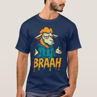 BRAAH Grappig Schaap Hoodie Meme T-Shirt