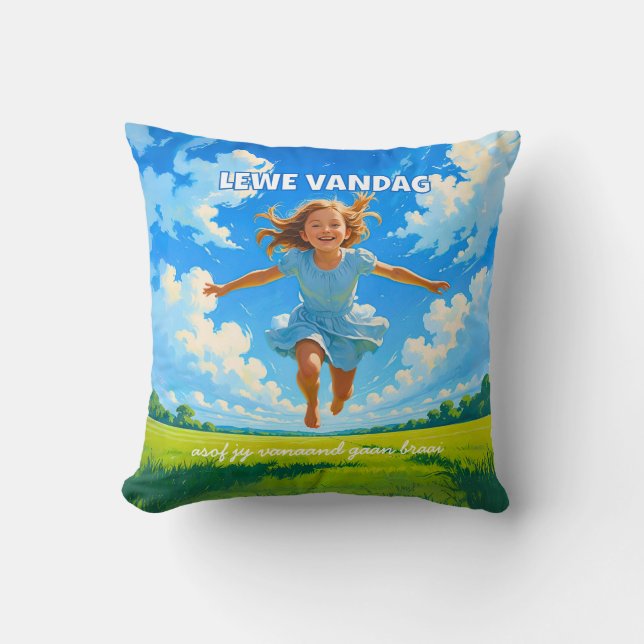 BRAAI Meme Afrikaans Saffa Expat Afrikaanse Humor Kussen (Voorkant)