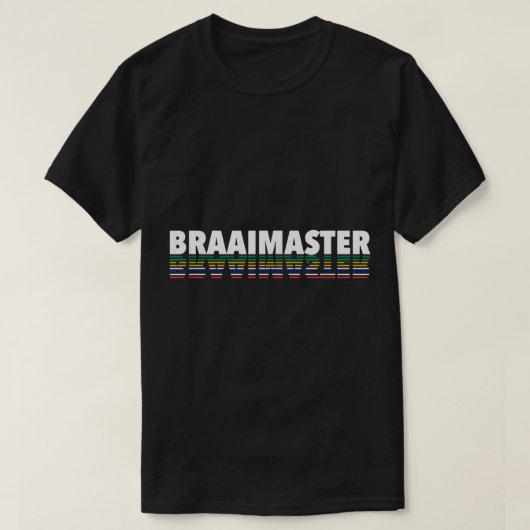 BRAAIMASTER Zuid-Afrikaans braai shirt. Rugby fan  T-shirt (Design voorkant)