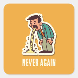 braaksel vierkante sticker