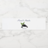 Braambere Braambessen Vruchten Zomer Bruiloft Waterfles Etiket (Enkel label)