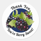 Braamberefruit  | Dank je wel Enveloppegel Ronde Sticker (Voorkant)