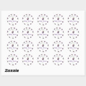 Braambessen - Baby shower Ronde Sticker (Vel)