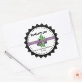 Braambessenjam Gemaakt Met Liefde Landelijke Moder Ronde Sticker (Envelop)