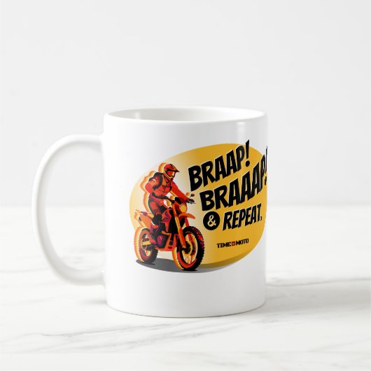 Braap Braaap And Repeat Dirt Bike Coffee Mug Koffiemok (Links)