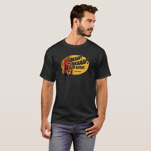 Braap Braaap And Repeat Dirt Bike Graphic T Shirt (Voorkant volledig)