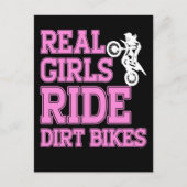 Braap Gifts Women Motorcycle Motocross Dirt Bike Briefkaart (Voorkant)