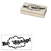 Braap! Rookring 2-takt motor vuil fiets geluid Rubberstempel (Gestempeld)