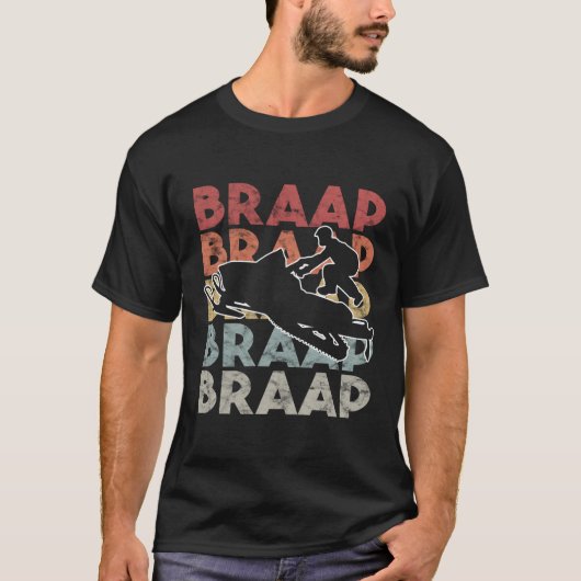 Braap Snowmobile I Snow Sled T-shirt (Voorkant)