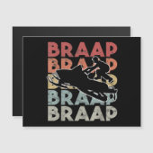  Braap Snowmobile T-Shirt I Retro Snow Sled (Voorkant / Achterkant)